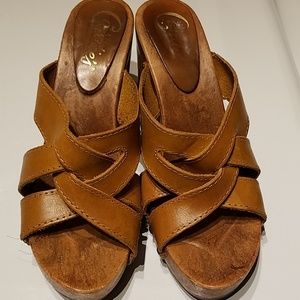 Candies leather sling backs